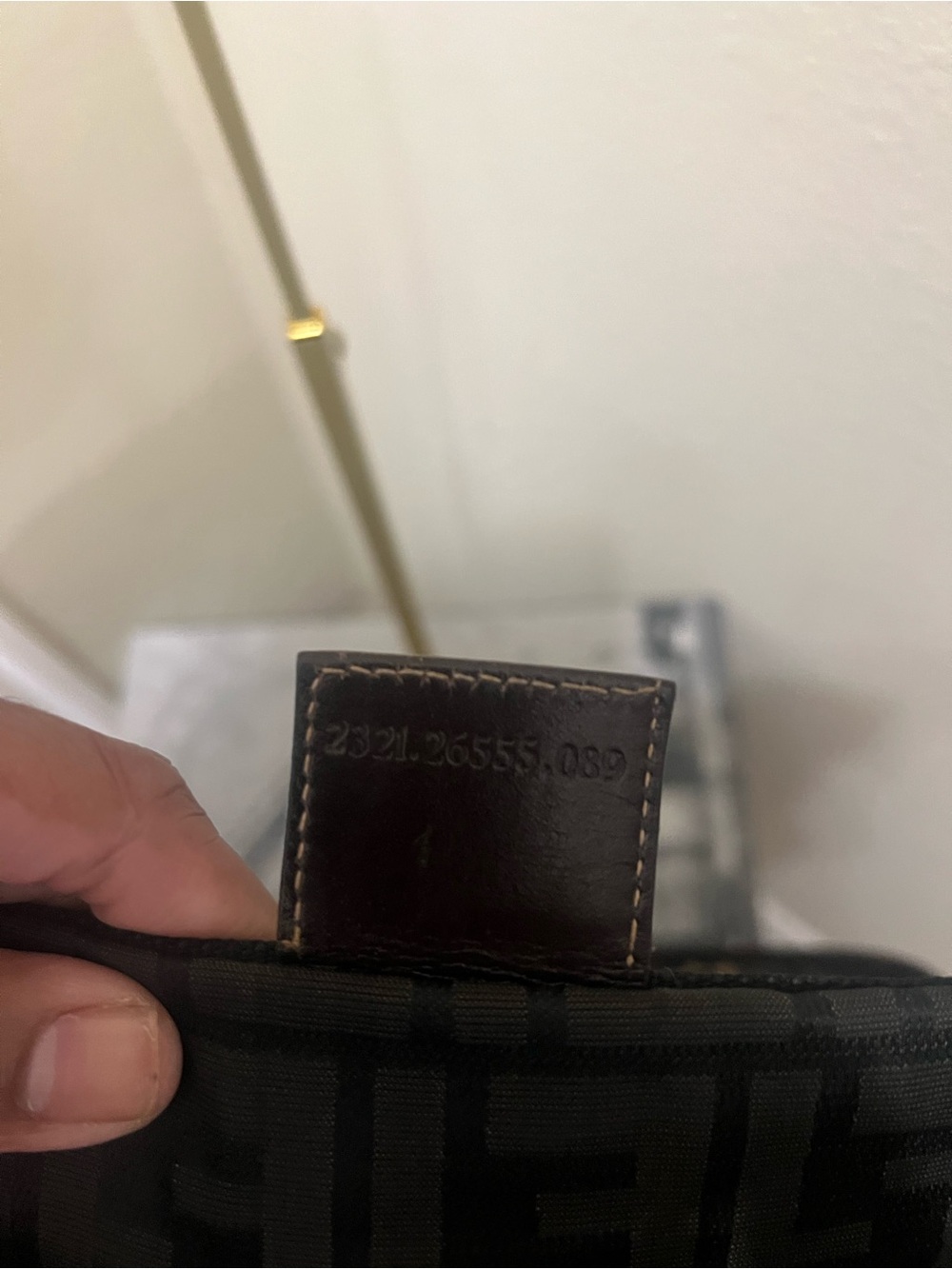 Fendi Brown Monogram Canvas Tote Bag - Picture 5 of 10